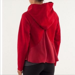 Pull me over red hoodie lululemon